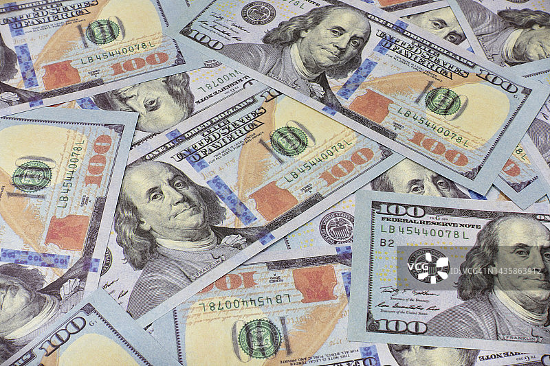 100美元纸币图片素材