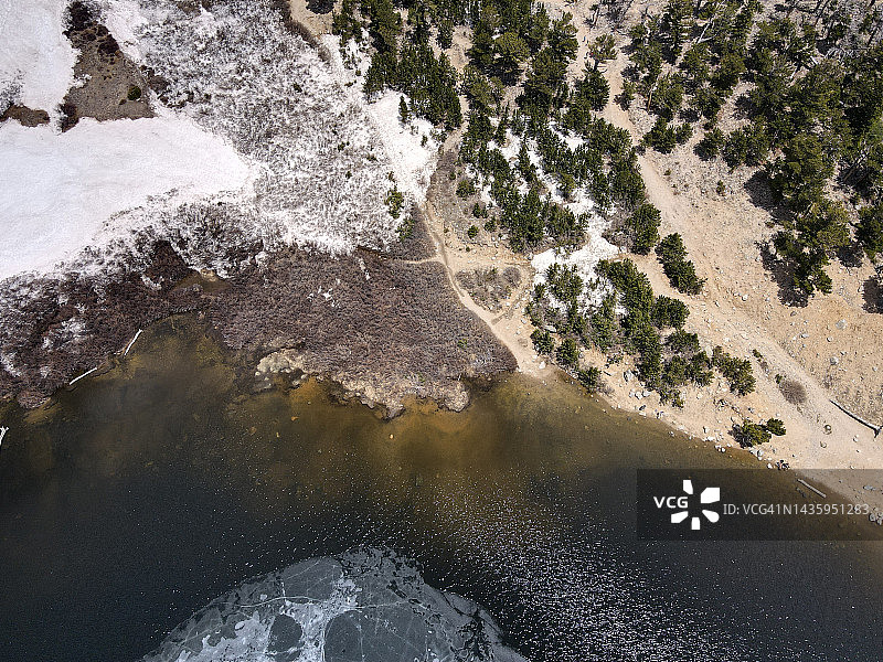 科罗拉多州圣玛丽冰川图片素材