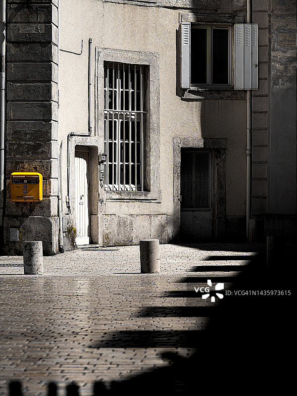 南锡旧城的中世纪古老街道，洛林图片素材