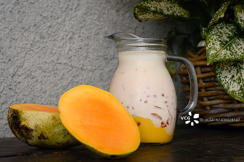 芒果西米露图片素材