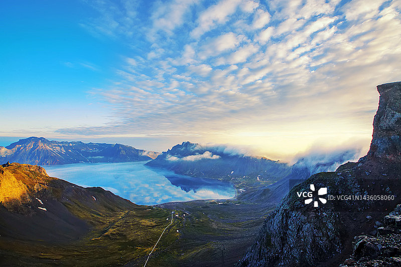 中国长白山天池图片素材