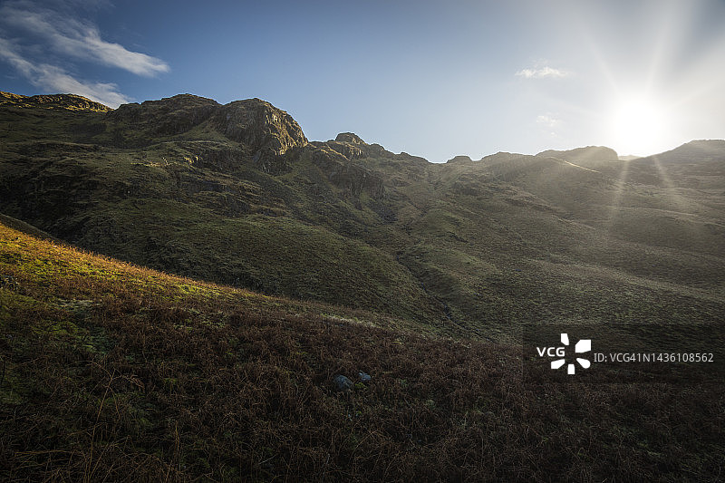 英国湖区哈德诺特山口图片素材