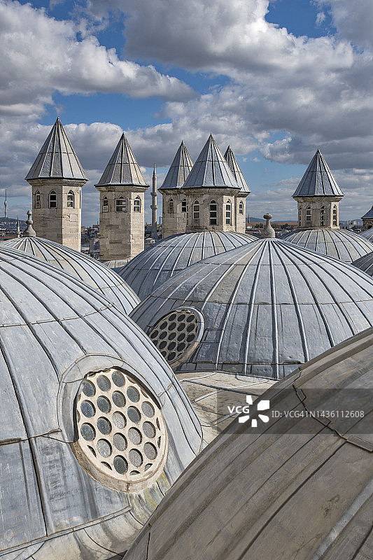 土耳其伊斯坦布尔法提赫区的巴耶济德国立图书馆图片素材