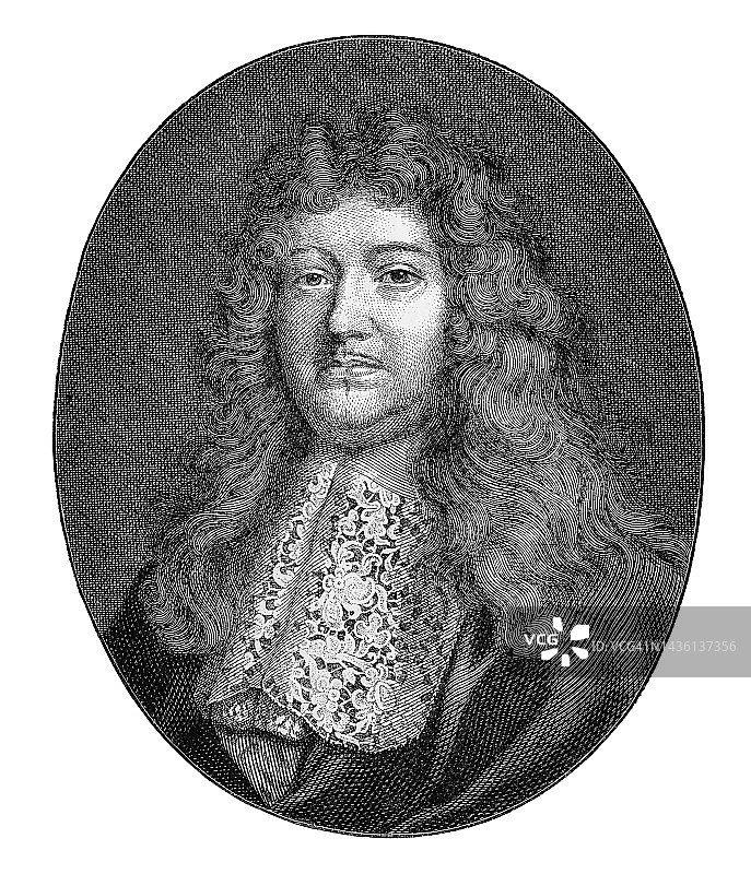 弗朗索瓦·米歇尔·勒泰利耶肖像：路易十四统治时期法国陆军国务秘书图片素材