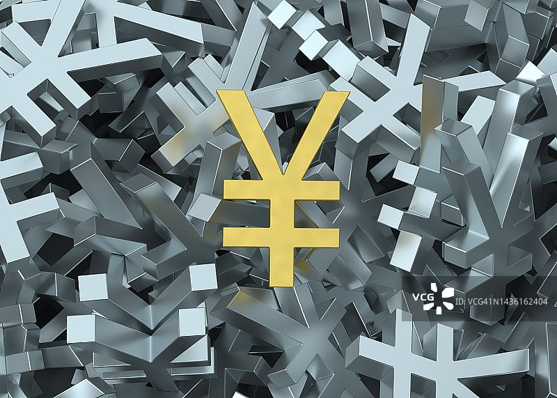 金色人民币符号图片素材