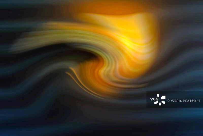 柔和的蓝色和黄色漩涡抽象图片素材