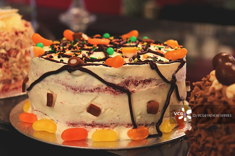 万圣节糖果蛋糕图片素材