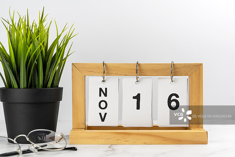 11月16日桌面日历图片素材