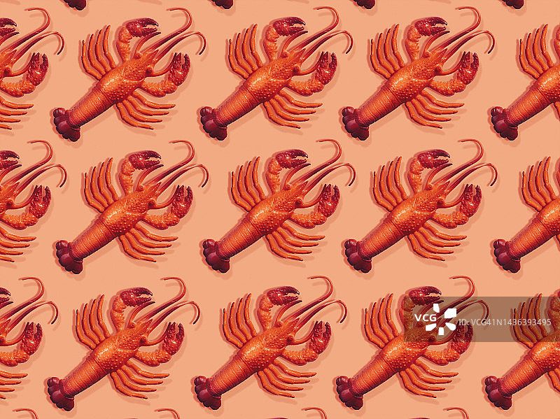 橡胶龙虾玩具图片素材