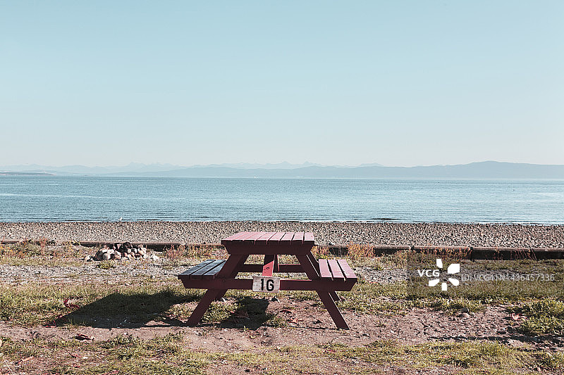 野餐桌上图片素材