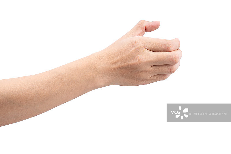 手持瓶子或智能手机，白色背景，已隔离图片素材