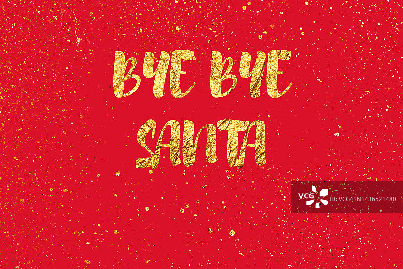 “再见圣诞老人”留言图片素材