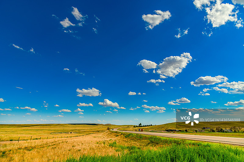 怀俄明州乡村云景图片素材