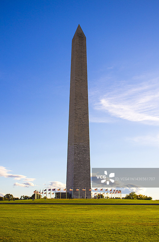 华盛顿特区的华盛顿纪念碑图片素材