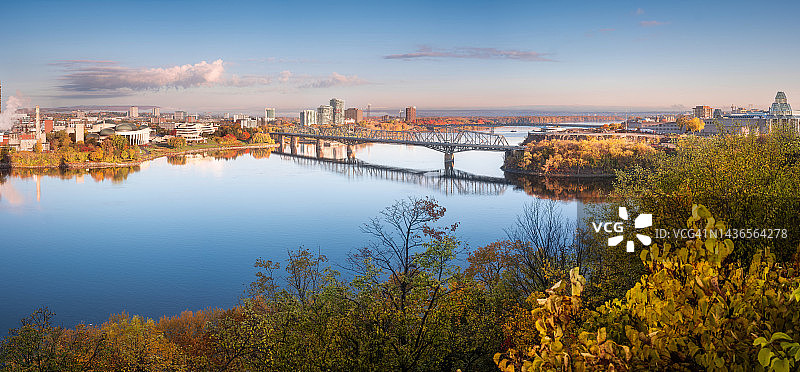 渥太华和加蒂诺天际线景观图片素材