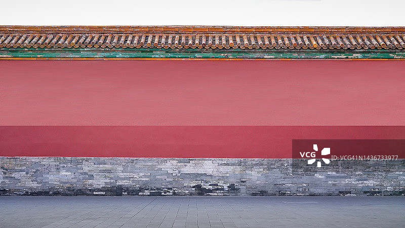 红色墙壁广告背景图片素材