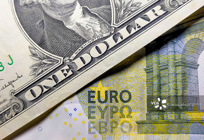 欧元与美元图片素材
