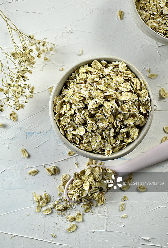 碗里的燕麦片图片素材