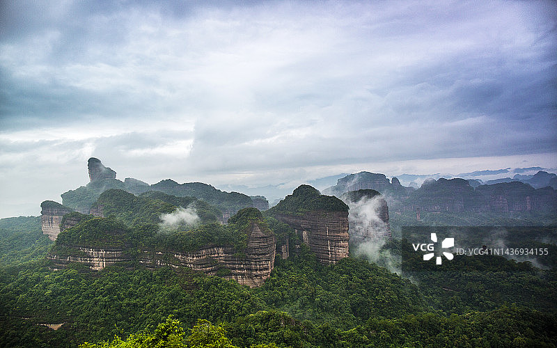 中国广东省韶关市丹霞山风景名胜区图片素材