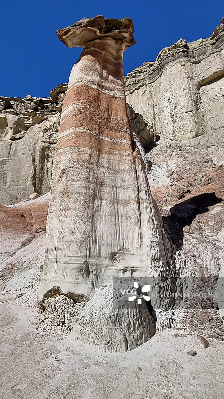 犹他州瓦维普荒野研究区斑马岩柱景观图片素材
