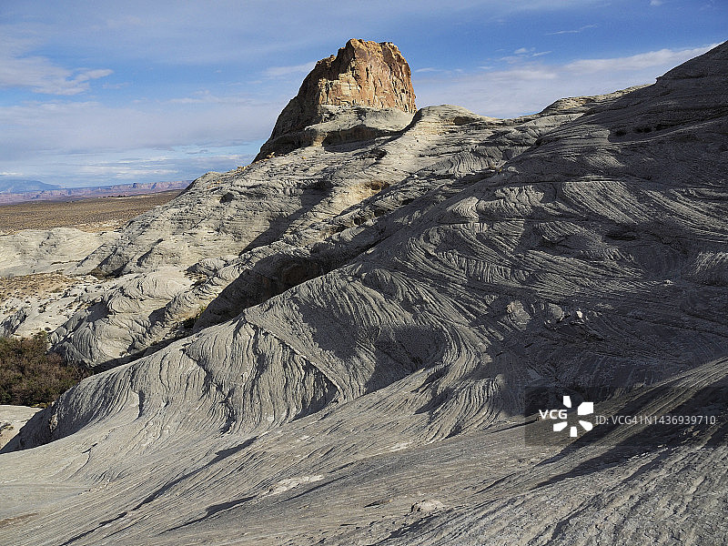 亚利桑那州佩奇市附近Stud Horse Point的交错层砂岩图片素材