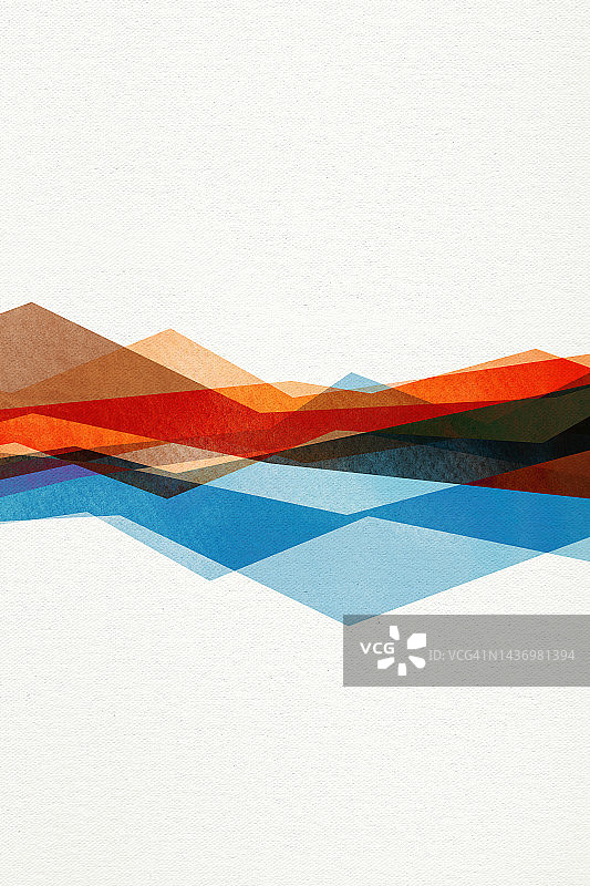 抽象风景分层设计图片素材