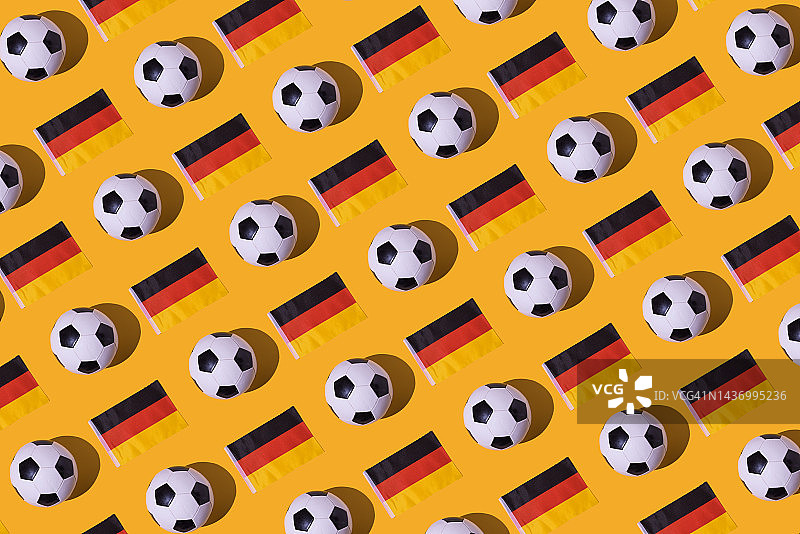 世界杯复古足球德国旗帜图案图片素材