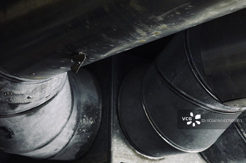 供暖和制冷分配管道工程图片素材