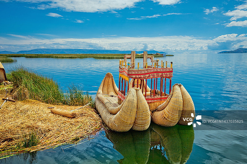 秘鲁普诺的的喀喀湖图片素材