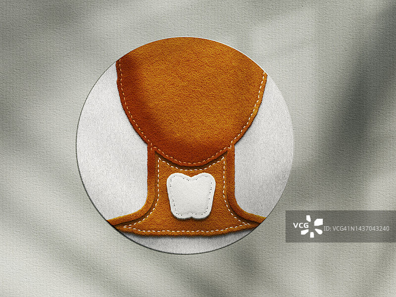 毛毡甲状腺概念图图片素材