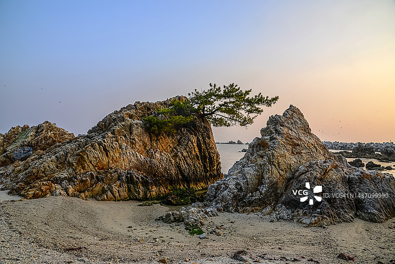 江原道三陟市伽蓝港图片素材