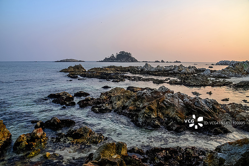 江原道三陟市伽蓝港图片素材