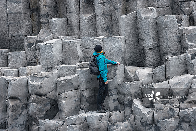 玄武岩柱图片素材