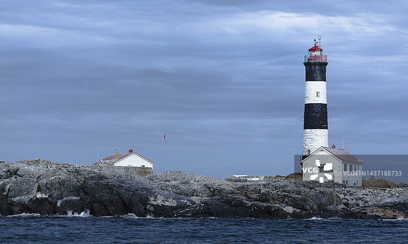 太平洋上的著名灯塔图片素材