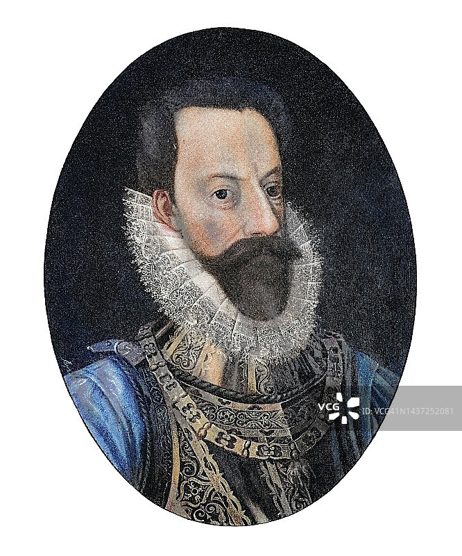 帕尔马公爵亚历山大·法尔内塞肖像 - 意大利贵族和雇佣兵，后为西班牙军队将领，曾任帕尔马、皮亚琴察和卡斯特罗公爵图片素材