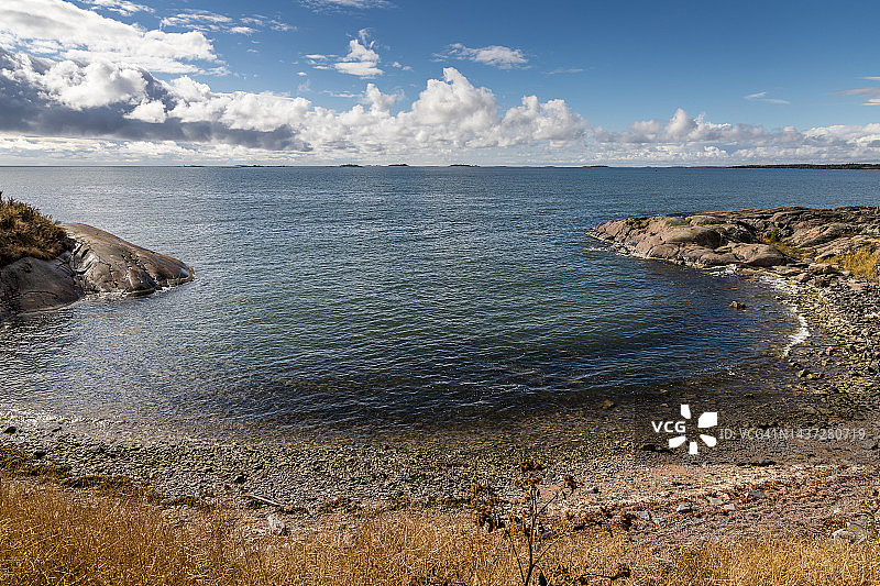 芬兰城堡海滩图片素材