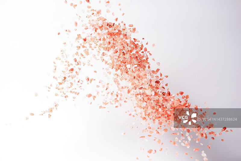 飞扬的喜马拉雅粉色岩盐图片素材