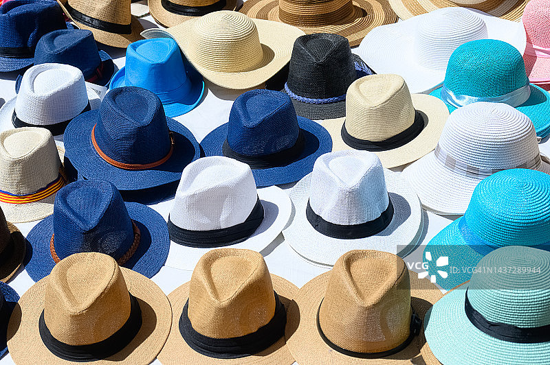 男士巴拿马草帽图片素材
