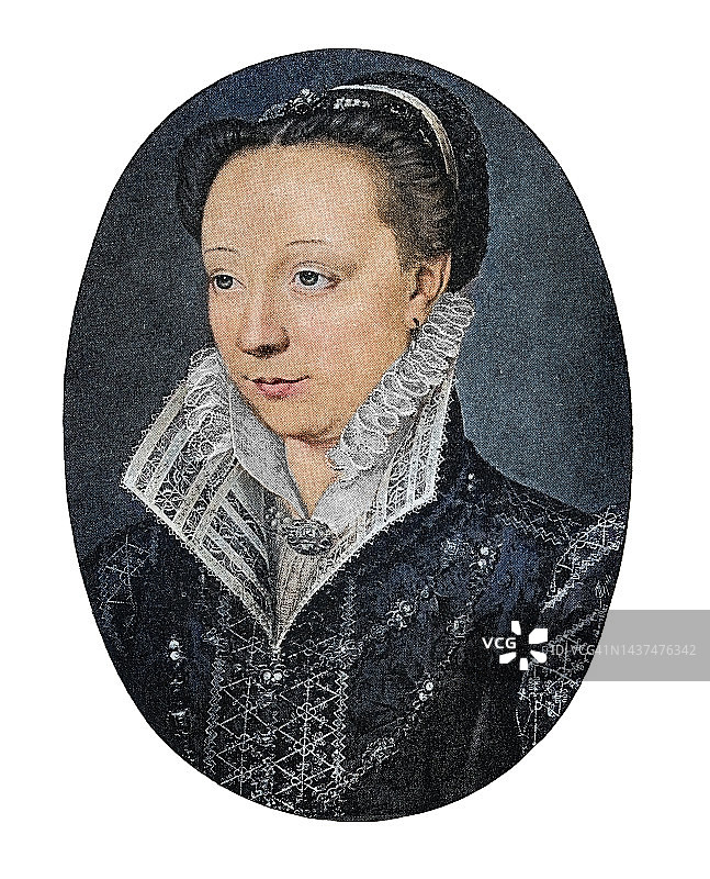 凯瑟琳·德·美第奇（法国王后）肖像图片素材