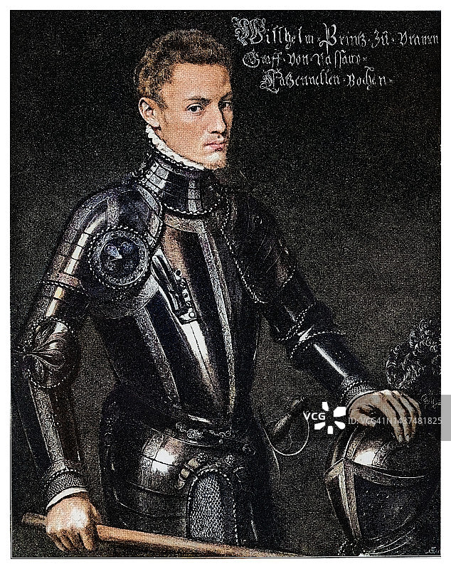 奥兰治亲王威廉一世肖像（沉默者威廉）图片素材