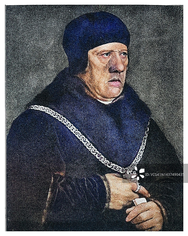 托马斯·莫尔爵士肖像图片素材