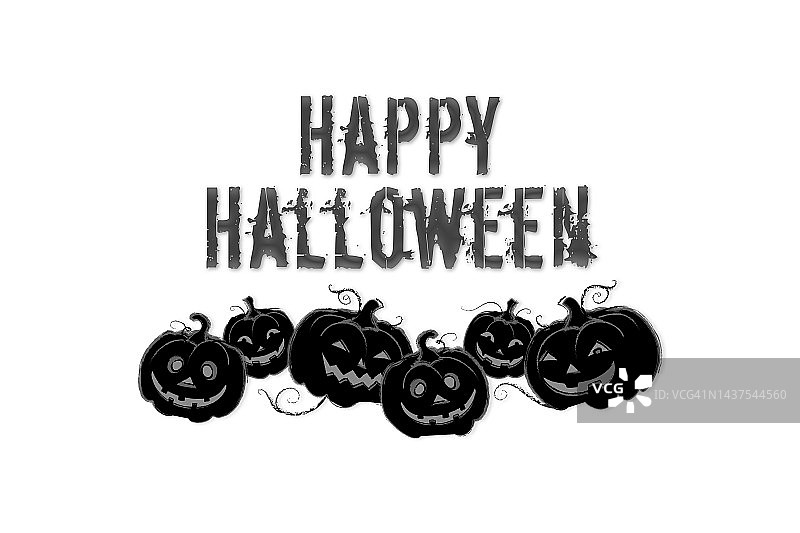 万圣节南瓜背景卡片图片素材