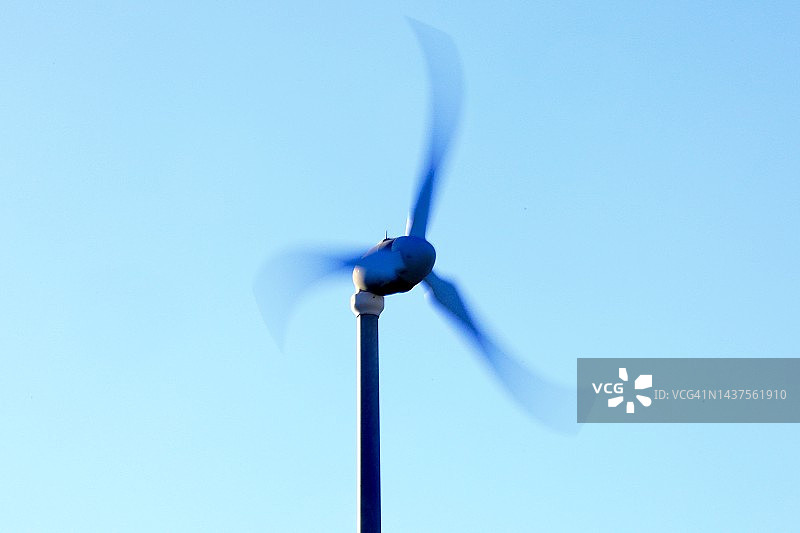 风力涡轮机特写图片素材