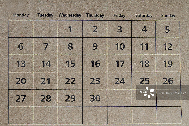 日历文件夹特写图片素材