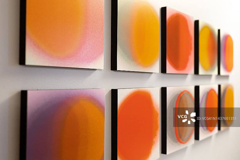 现代墙砖艺术展示图片素材