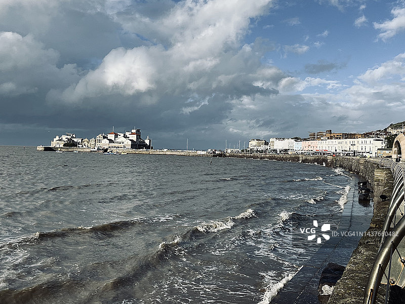 韦斯顿超级 mare 退潮图片素材