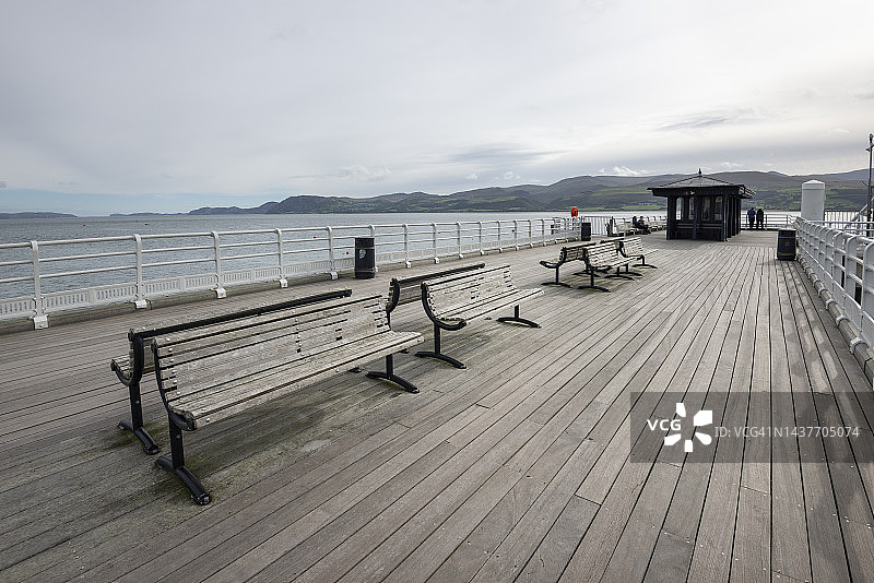 北威尔士安格尔西博马里斯码头图片素材