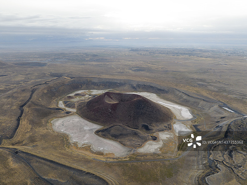 梅克火山口湖图片素材