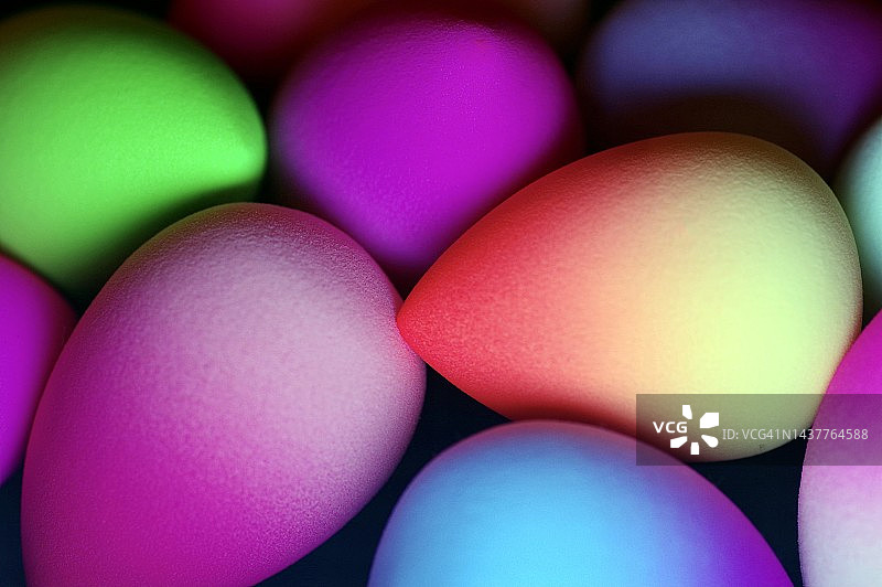 彩色抽象化妆海绵图片素材