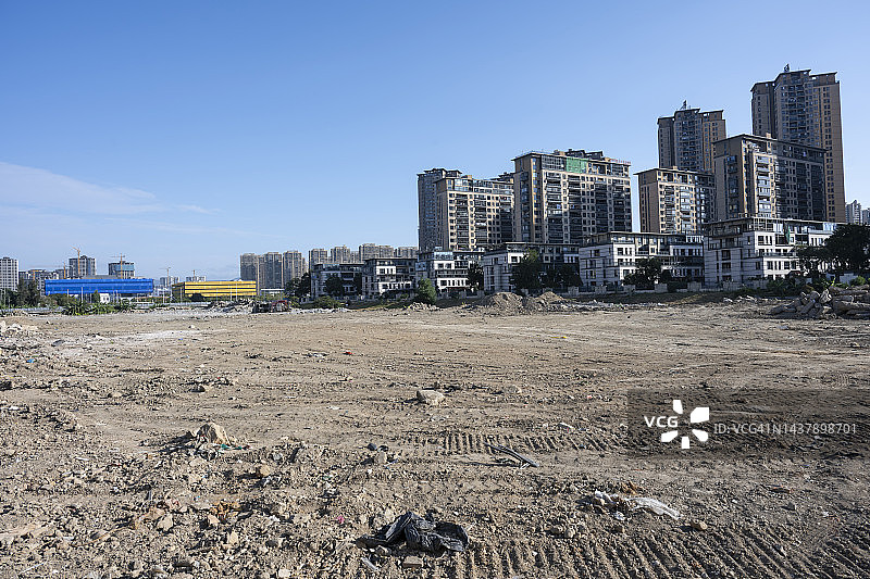 城市建设前的废弃开放空间图片素材